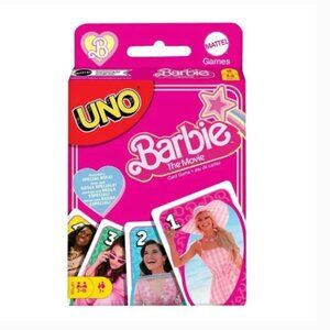 Mattle Games UNO BARBIE The Movie Card Game Kids & Adult CHRISTMAS GIFT Pink NEW